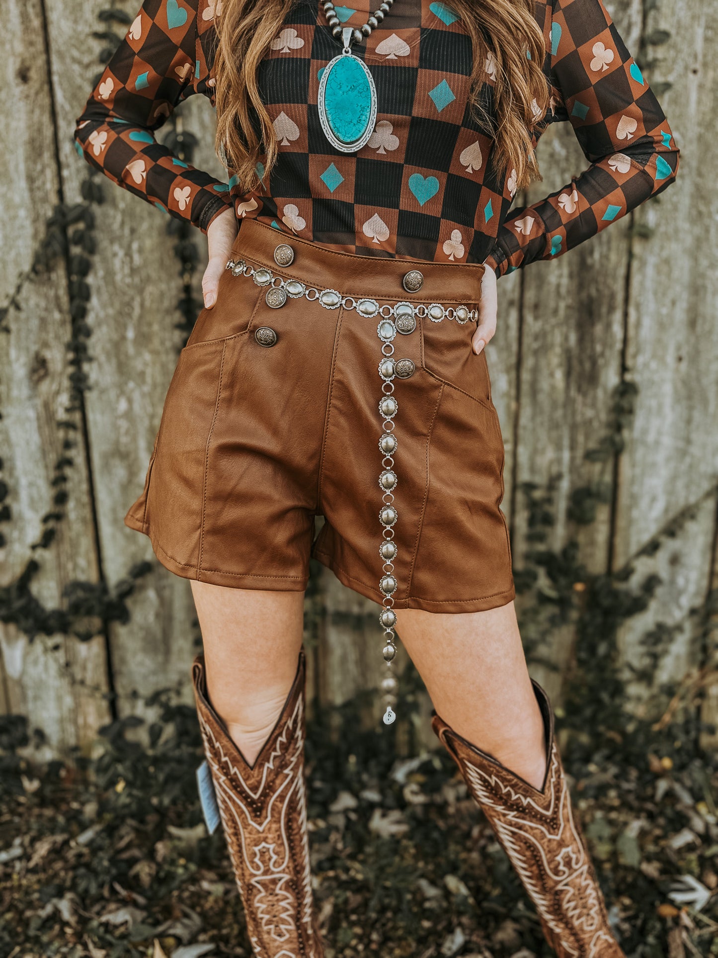 The Tyler Leather Shorts