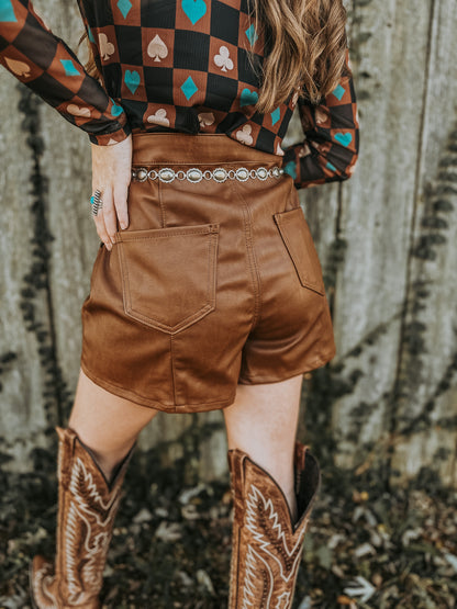 The Tyler Leather Shorts