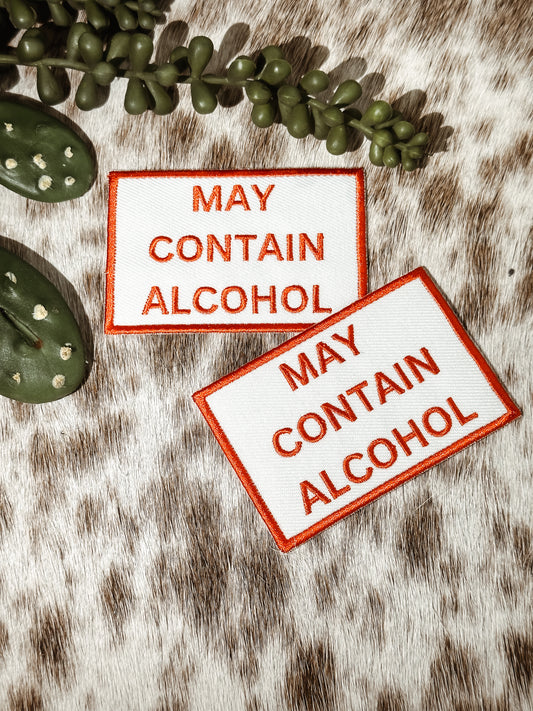 The May Contain Alcohol Patch