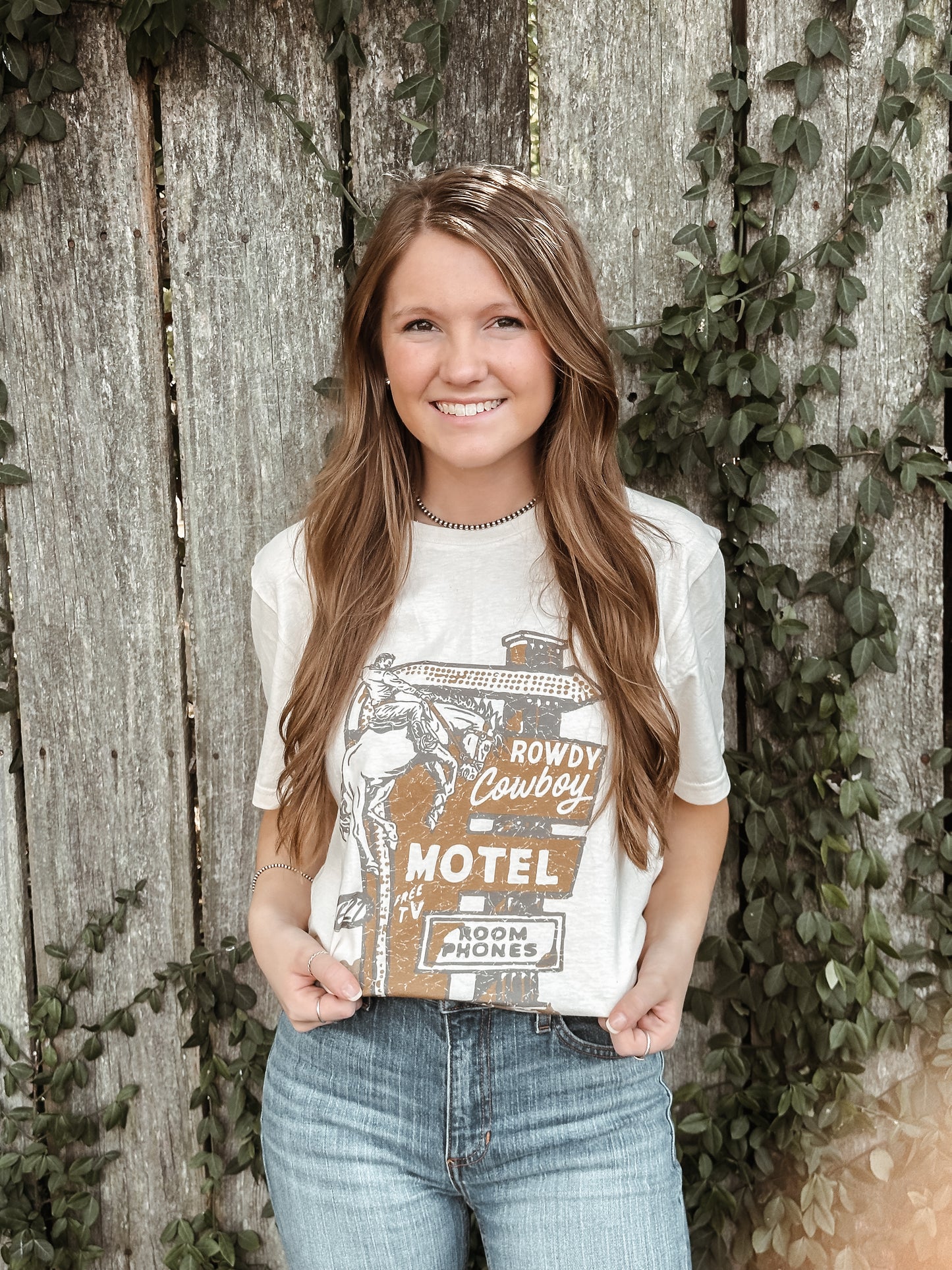 The Rowdy Cowboy Motel Tee