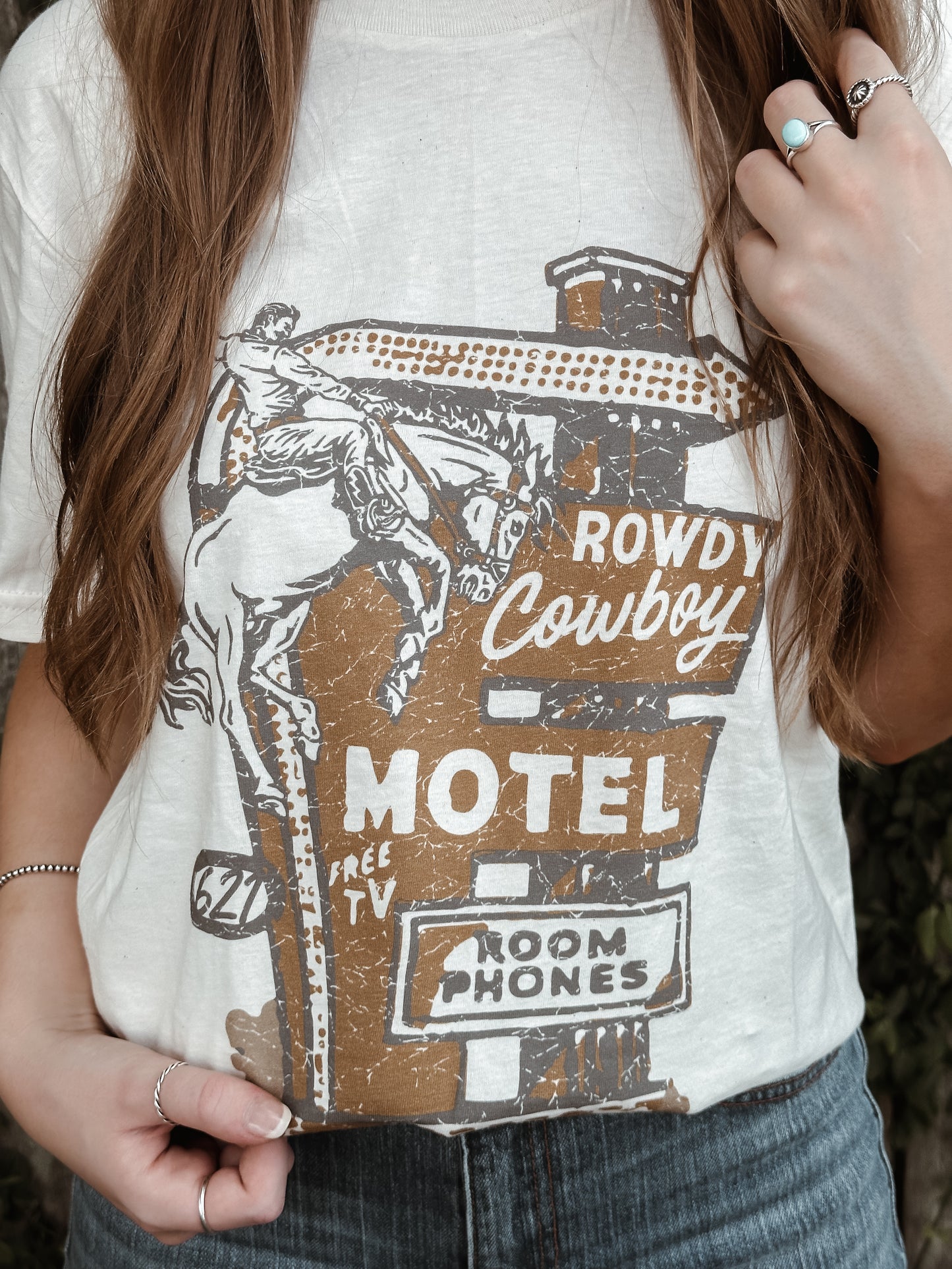 The Rowdy Cowboy Motel Tee