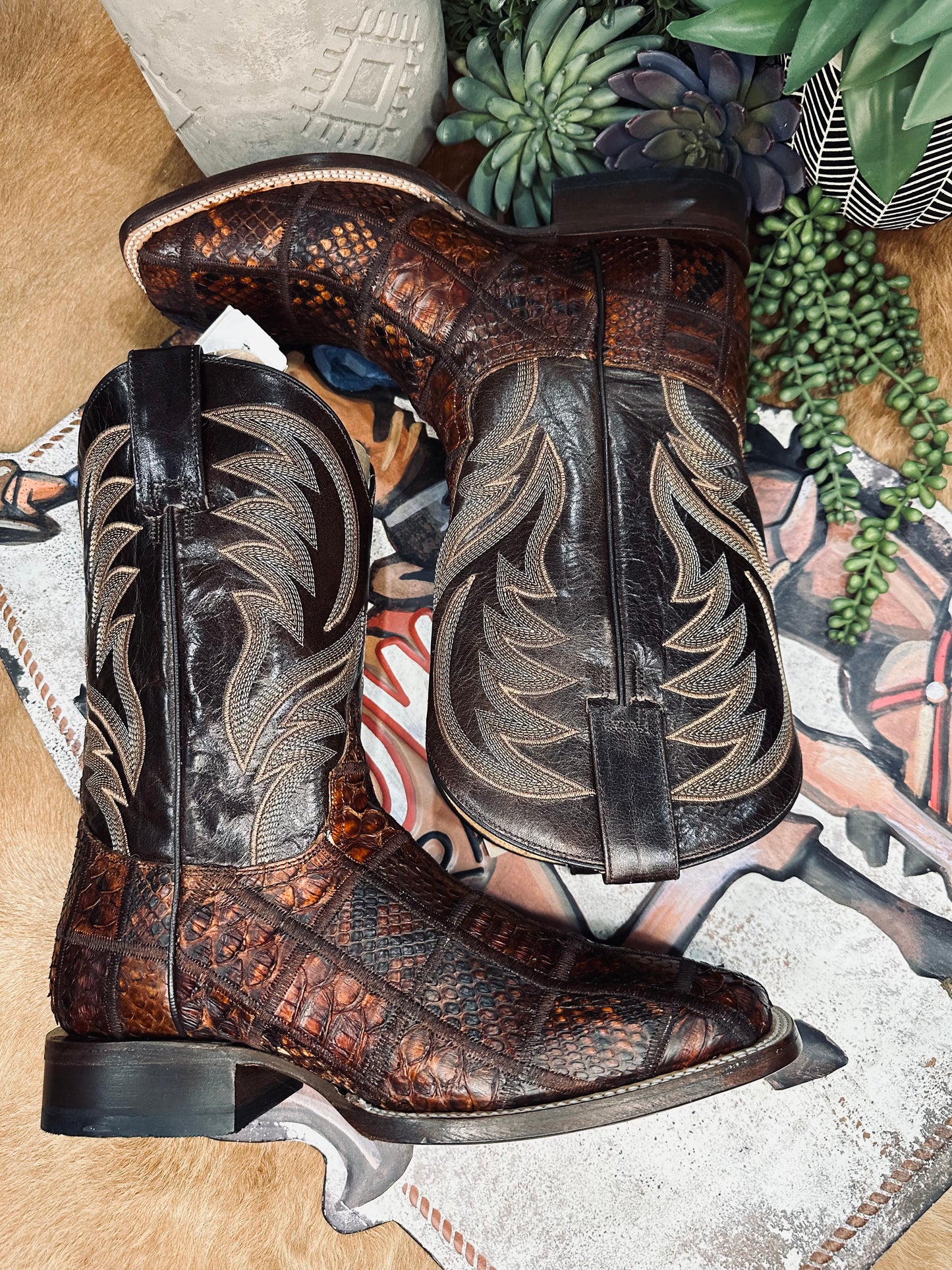 Roper Python Check Boots *Mens*