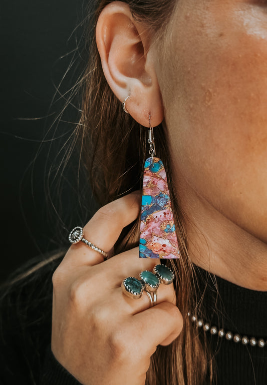 The Aurora Slab Earrings