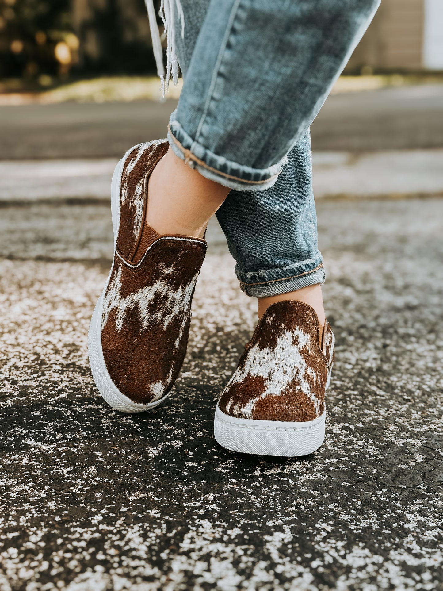 The Utah Cowhide Tennis Shoes