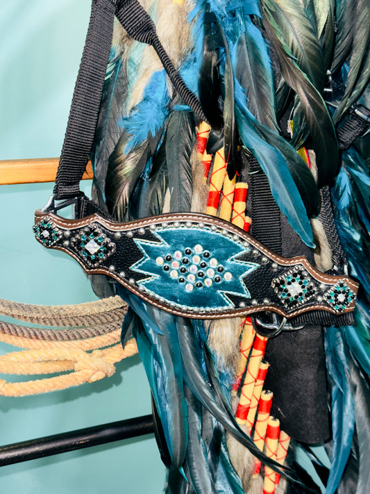 Blue Aztec Bronc Halter