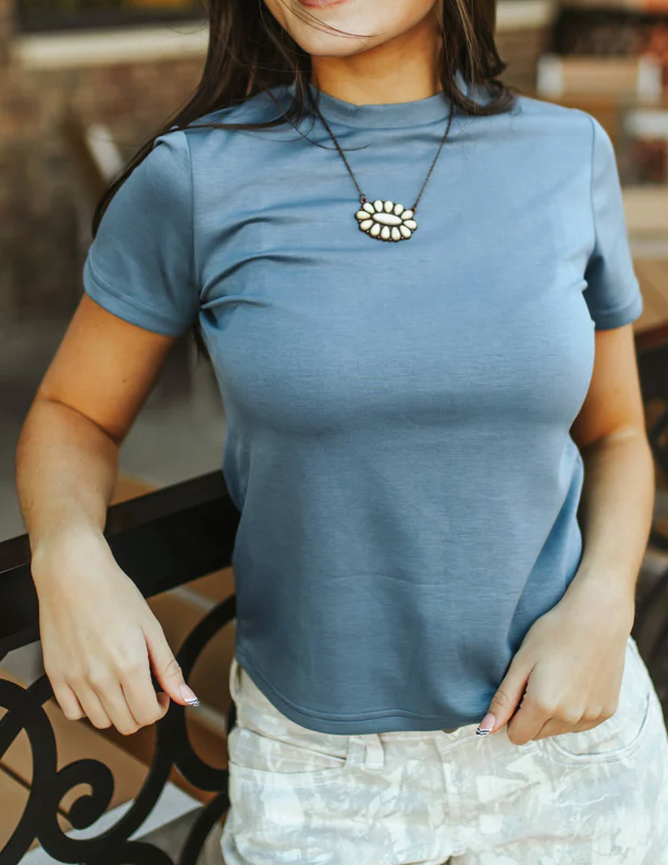 The Denim Cloud Basic Tee