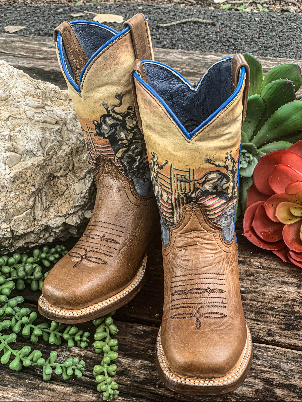 Roper Buck Em’ Boys Kids Boots