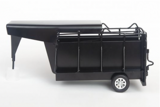 Gooseneck Half Top Trailer Black